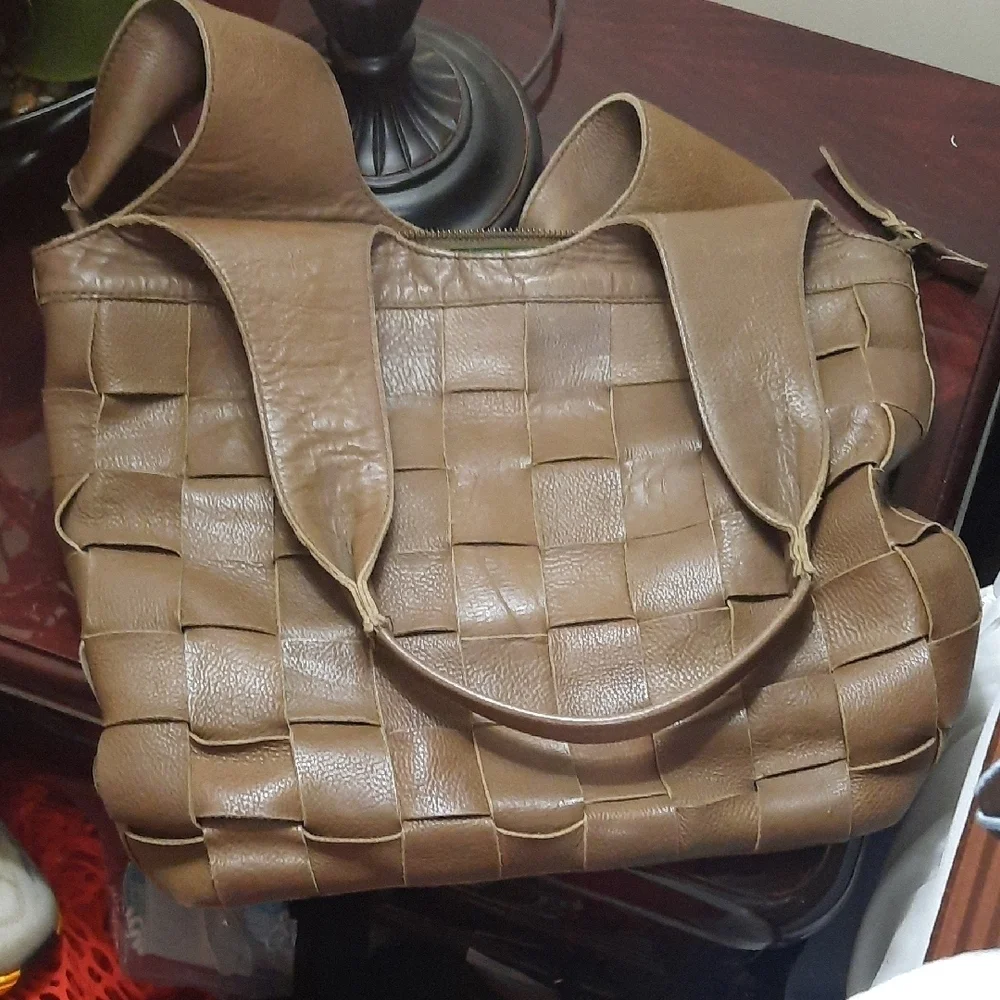R.P.S. Rock Paper Scissors Leather Bag